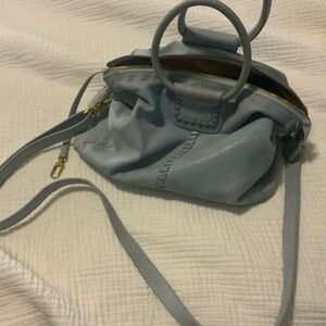 HOBO Blue Crossbody Bag with Structured Design